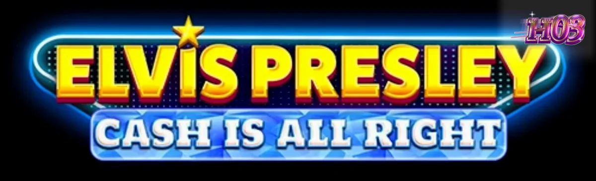 Tampilan visual slot Elvis Presley: Cash is All Right dengan nuansa neon Las Vegas